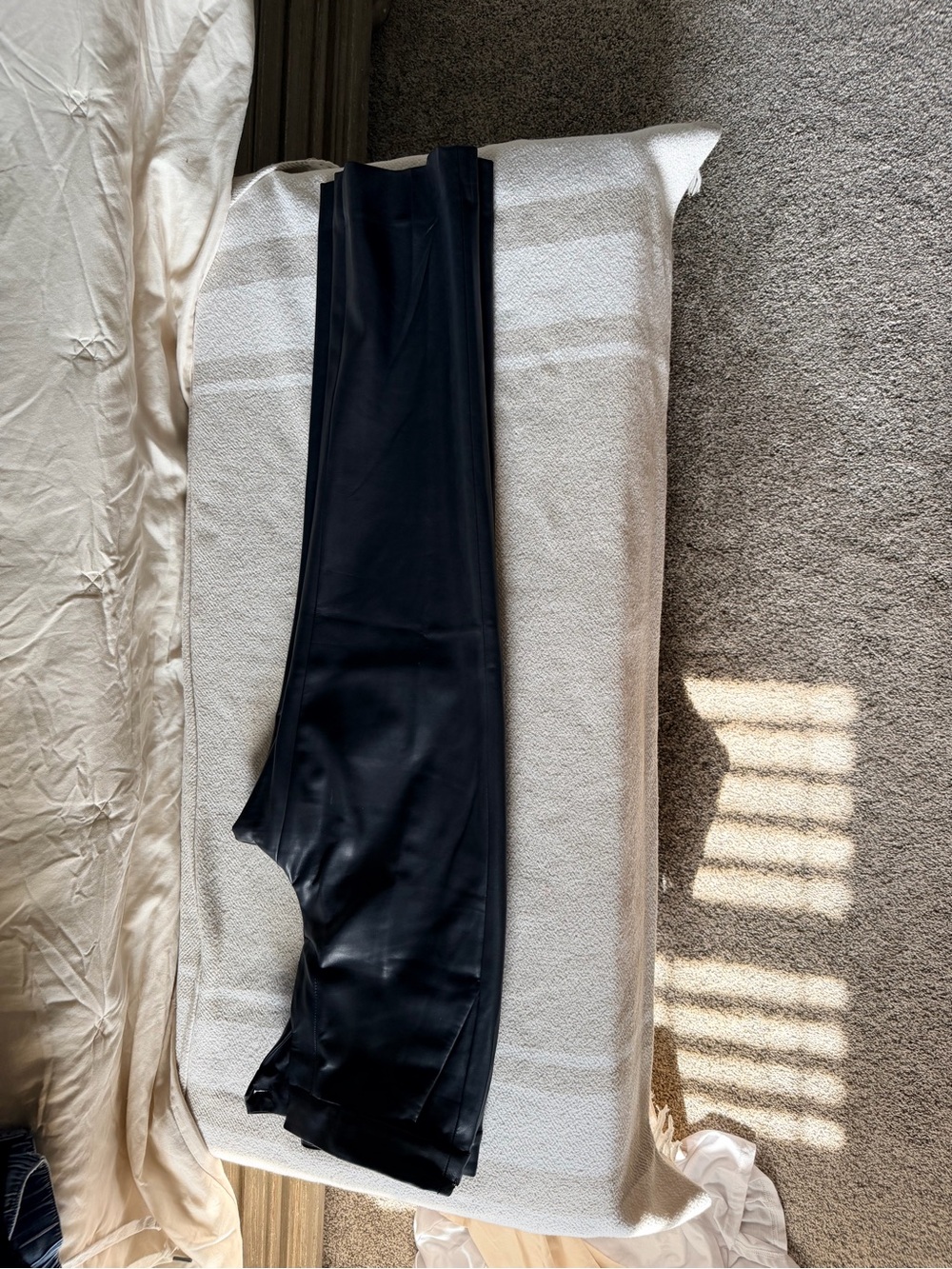 J. Crew Kate Black Faux Leather pants